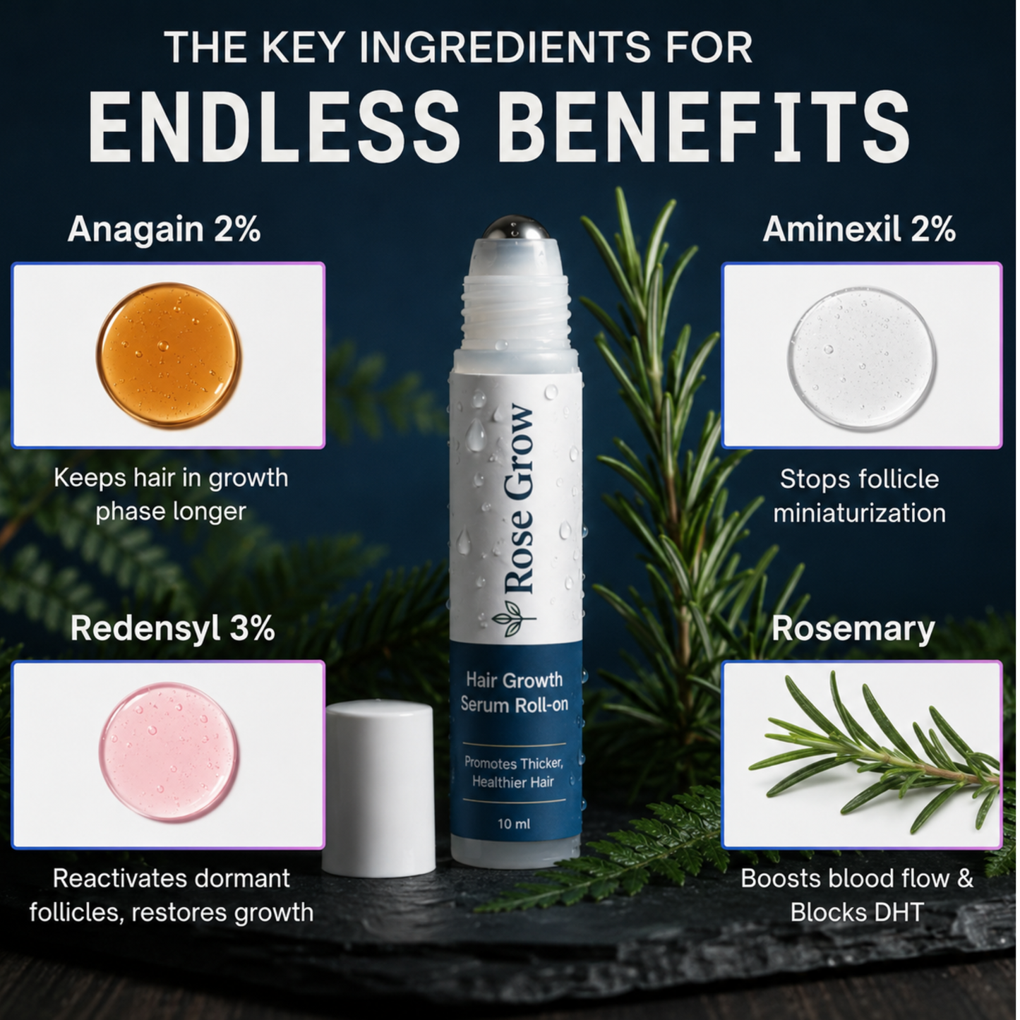Rosemary Hair Growth Rollerball Serum